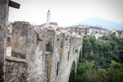 Panoramic view of buildings against sky