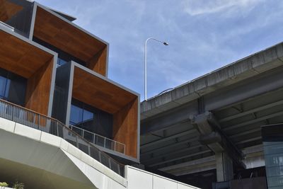 Low angle view of building against sky