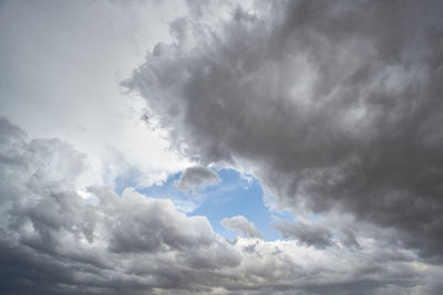 Low angle view of clouds in sky