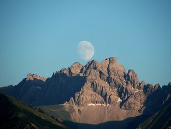 Low angle view of mountain against sky