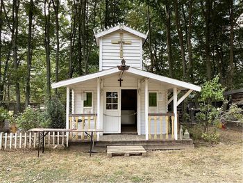 Built structure in forest