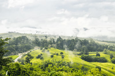 Scenic view of landscape against sky