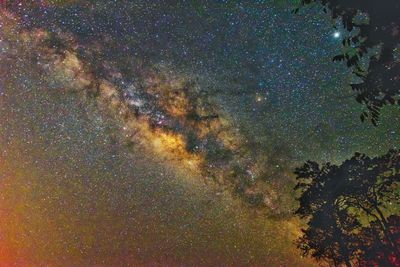 Scenic view of star field at night