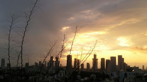 Cityscape at sunset