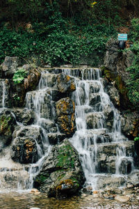 View of waterfall