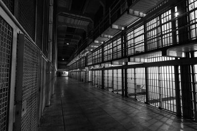 Empty corridor of building