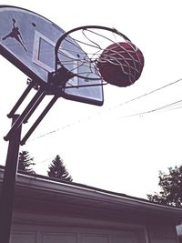 Low angle view of ferris wheel against clear sky