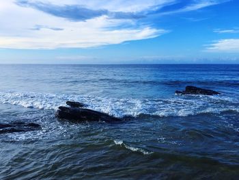 Scenic view of sea against sky