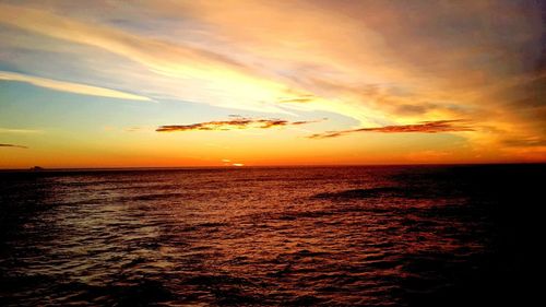 Dramatic sky over sea