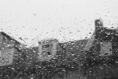 Raindrops on window