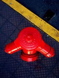 Close-up high angle view of paving stone