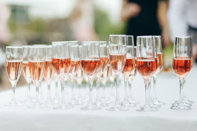 Close-up of drink on table