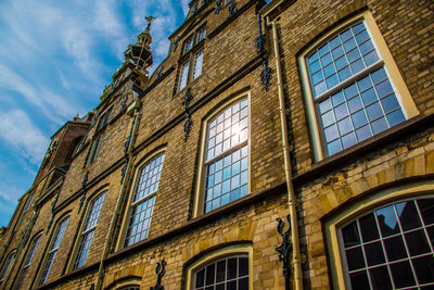 Low angle view of building against sky