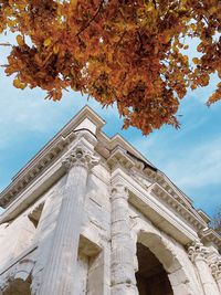 Low angle view of building against sky