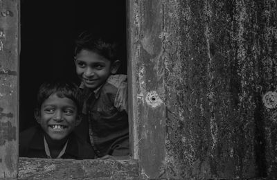 Portrait of smiling boy