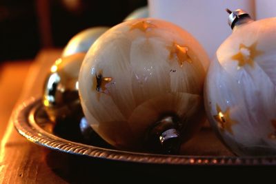 Close-up of bread on table