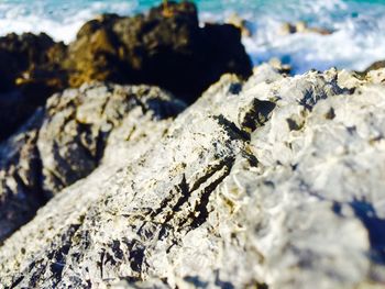 Close-up of rocks on rock