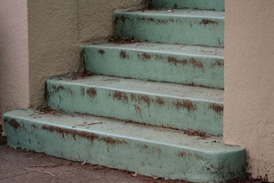 Close-up of abandoned building