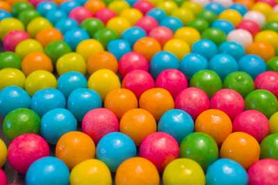 Full frame shot of multi colored candies