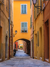 Street amidst buildings in city