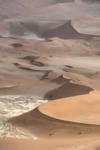 Aerial view of desert