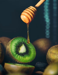 Close-up of oranges on table