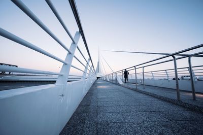 Bridge against clear sky