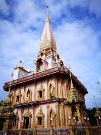 Low angle view of temple