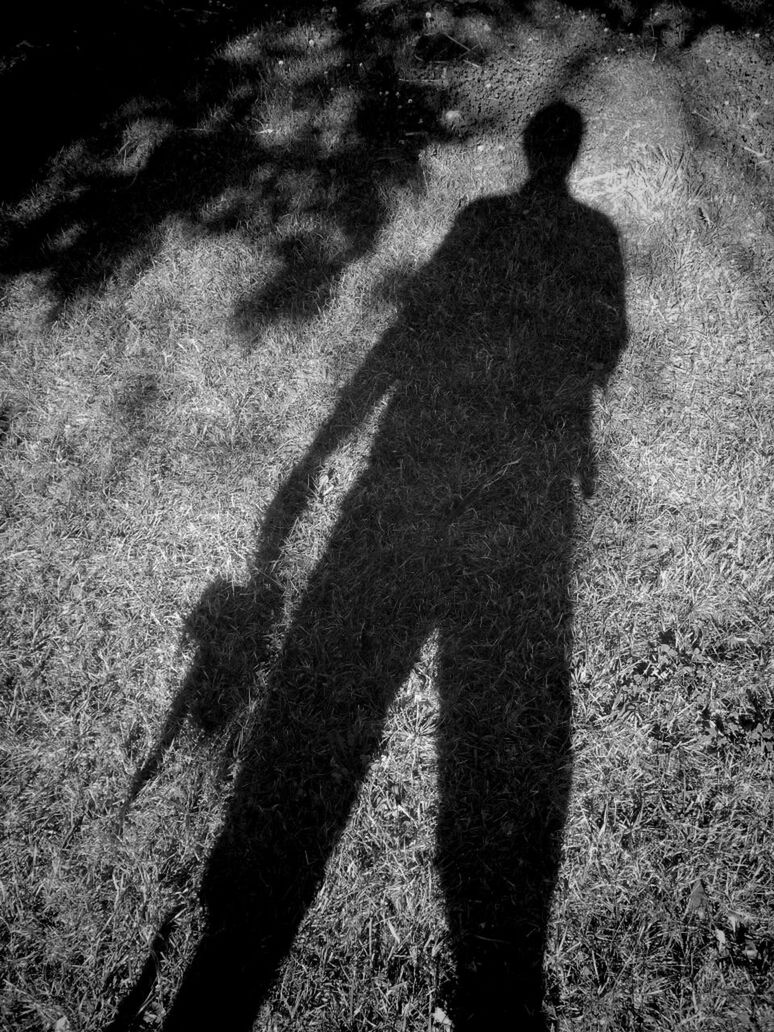 shadow, focus on shadow, sunlight, lifestyles, high angle view, silhouette, leisure activity, men, street, walking, unrecognizable person, standing, outline, outdoors, road, day, person