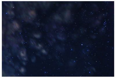 Low angle view of star field at night