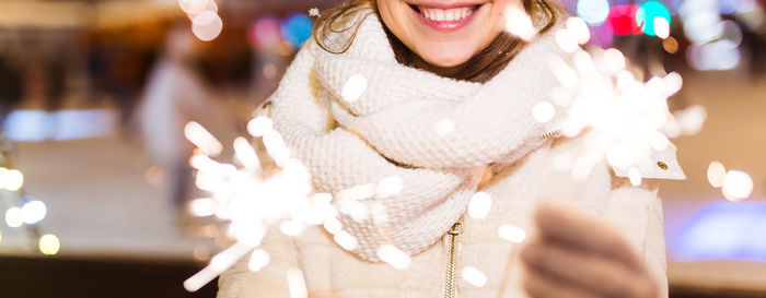 Portrait of smiling young woman