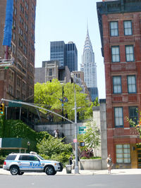 View of city against clear sky