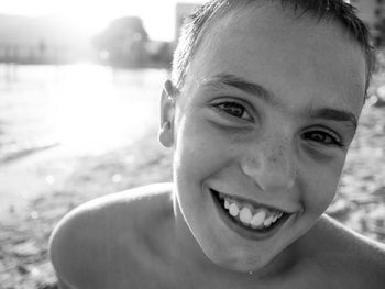 Portrait of smiling boy
