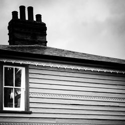 Low angle view of built structure against sky