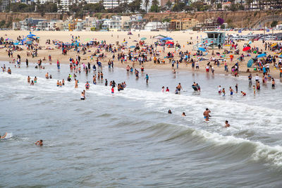 Group of people on beach