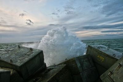 Panoramic view of sea against sky