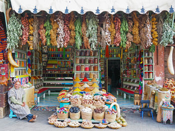 Shopping cart for sale at market stall