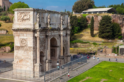 The arch of constantine a triumphal arch in rome