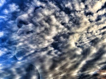 Low angle view of cloudy sky