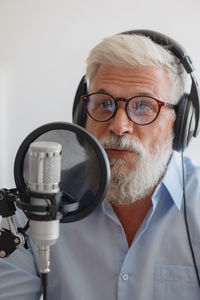 Portrait of man wearing sunglasses