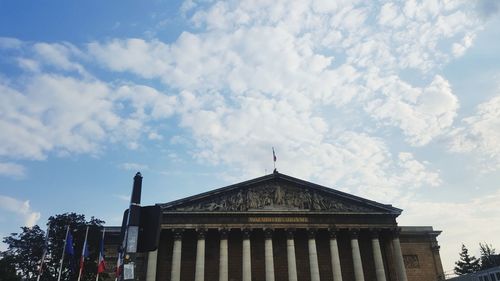 Low angle view of building against sky