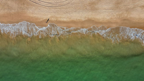 Person walking at the beach 