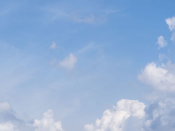 Low angle view of clouds in sky