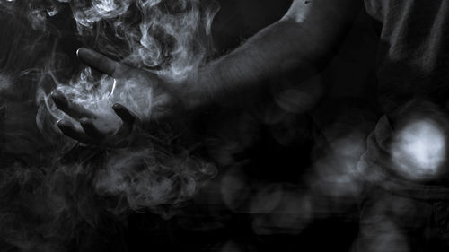 Close-up of smoke