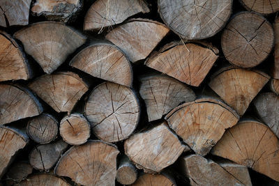 Cutted wood ready for fire close up background modern high quality prints