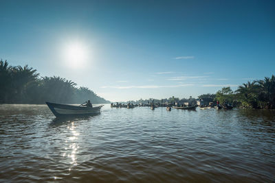 Scenic view of river against sky