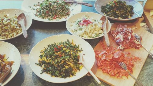 Close-up of food in plate