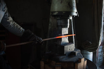 Man working in factory