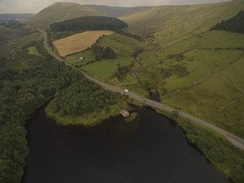 Scenic view of river amidst landscape