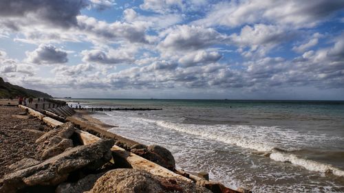 Scenic view of sea against sky